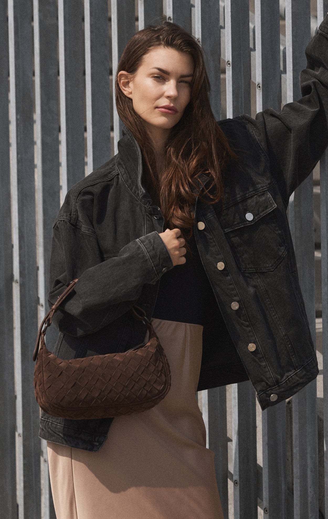 Mini MuseMBG Bag, Suede Weave